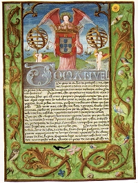<b>Livro Terceiro dos Místicos<br>- manuscrito, pergaminho, iluminado<br>concluído em 24 de Julho de 1516</b>