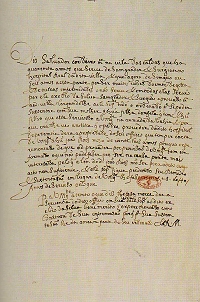 <b><br>Requerimento de renúncia<br>do cirurgião Salvador Cordeiro<br>anterior a Junho de 1625</b>
